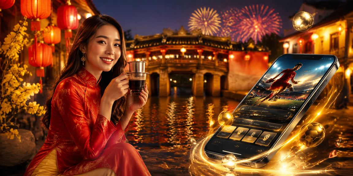Người chơi đặt cược thể thao qua ứng dụng di động tại Hội An